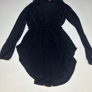 Elegant Black Long Sleeve Dress